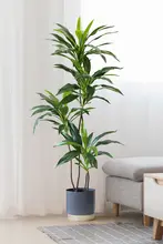 リアルな緑植の高級感ある偽木と小葉のヴェルヴェット室内用観葉植物【リビングや置物に最適】