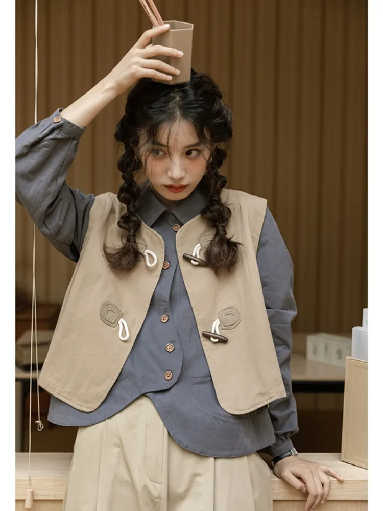 レディースリネン風ノースリーブトップス：archive服とengineered garments中古の融合スタイル