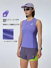 Keep スポーツタンクトップ レディース パッチワーク 冷感 速乾 抗菌 ランニング フィットネス 春 「Keep」