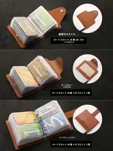 薄型カードケース【男女兼用・小型・携帯に便利・白鹅绒収納】