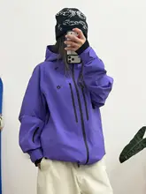 プロフェッショナル防水防風スノーボードジャケット【男女兼用・ルーズフィット・ハードシェル】