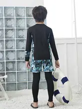 子供用長袖ビキニ水着【UVカット・速乾・通気性・男の子用】（セットアップ対応）