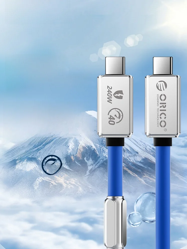 ORICO USB-C to USB-C ケーブル：40Gbpsデータ転送と240W急速充電を実現