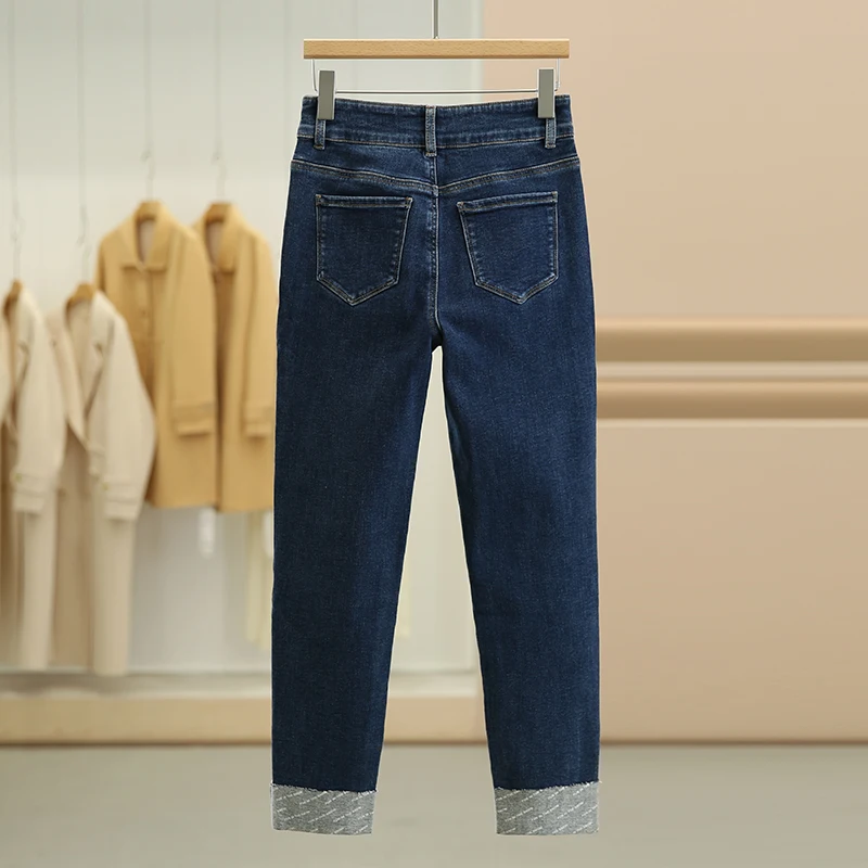 高ウエストフリースストレッチデニムパンツ：カジュアル・通勤シーンでの着こなしガイド