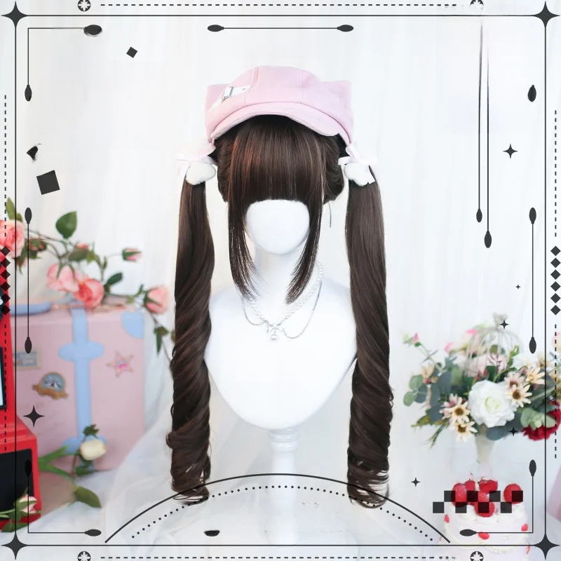 ロリータ風ウィッグ：長卷发とツインテールでカーリーヘアメソッドを実現