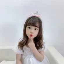 子供用 プリンセスベール付きカチューシャ【クラウンデザイン・誕生日・演出用】