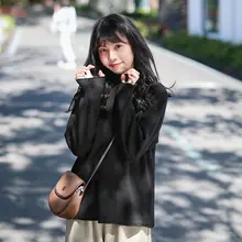 白色ハイネックニットセーター【極上の柔らかさ・秋冬用・厚手】（セットアップ対応）