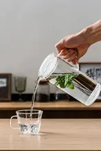 耐熱ガラス製 冷水ポットセット【家庭用・果実茶用・直立冷蔵庫対応】