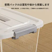 透明整理ボックス【衣類・本・お菓子・おもちゃ収納用・大容量・持ち手付き・ふた付き】