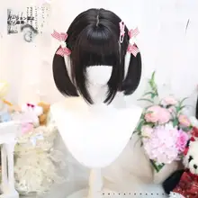 可愛い日系ロリータ風ウィッグ【前髪あり・内巻き・フルヘッド・自然な短髪】