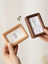 ミニモダンな無垢材フォトフレーム【3寸・4寸サイズ・DIY対応・置き型】