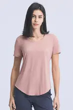 極上の柔らかさ！速乾タイプの女性用ショートスリーブTシャツ【ゆったりシルエット・ヨガ対応】