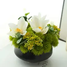 高級感あるフェイク蘭の花飾り【インテリア・テーブルデコレーション・グリーン植物】
