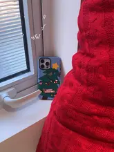 クリスマスデザインの全包型スマホケース【iPhone用・レンズ保護付き・女性向け】