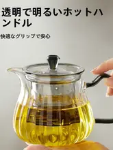 高温対応ガラス製煮茶ポット【茶水分離・フィルター付き・家庭用】