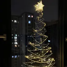 クリスマス手作りDIY材料セット【雰囲気装飾・パールチェーン・リビングルームの窓飾り】
