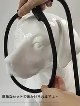 P型一体式犬用リード【中大型犬用・太型・引き締め防止】