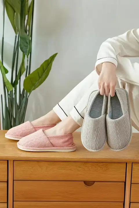 夏用透湿薄型大きいサイズマタニティスリッパ【ソフトソール・包み型・ヒール付き】
