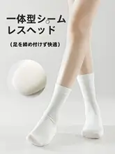 女性用厚手中長筒ソックス【吸汗・秋冬用・防臭・手間いらず】