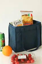 シンプルでおしゃれ！大容量保温手提げランチバッグ【ピクニック・保冷機能】