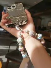 豪華な携帯電話ストラップ【ビンテージデザイン・民族風・ハンドメイドビーズ・装飾用ブレスレット・短め腕時計用】