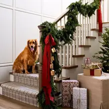 クリスマスオーナメント ツリー飾り テーブルデコ フェイクグリーン モミの葉 枝 ガーランド デコレーション インテリア