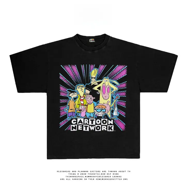 夏用アメリカンビンテージ風カートゥーンネットワークTシャツ【ショートスリーブ・若返り効果】