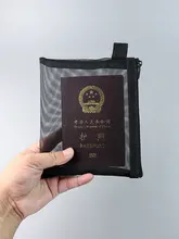 大容量 ネット生地 化粧ポーチ【リップ用・ポーチ付き・携帯便利・ミニサイズ】