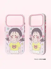 iPhoneケース オリジナル MagSafe対応 スタンド ソフトケース 女の子 イラスト 可愛い ガーリー iPhone 17 Pro Max 16 Pro Max 15 Pro 14 Pro Max 対応 「Pippa」