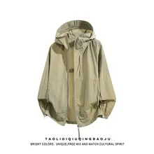 アウトドア用 UVカットパーカー【夏用・通気性・アイスシルク・フード付き・ゆったりデザイン】