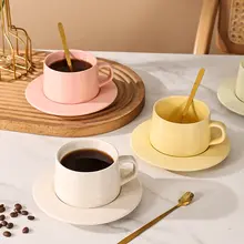 北欧風 陶製マグカップ【シンプルデザイン・家庭用・カフェスタイル】（セットアップ対応）
