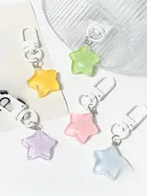 キーホルダー 五芒星 チャーム シンプル スター バッグチャーム アクセサリー 「JOJO'S」