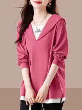 おしゃれなレディーススウェット【極上の柔らかさ・ゆったりフィット・フロントレイヤードデザイン】（セットアップ対応）