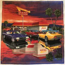 INNOUT Burger ヴィンテージスタイル 半袖Tシャツ【ユニセックス・カジュアル・アメリカンデザイン】