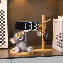 トムキャットの電子置時計【デスクトップ用・置き型・インテリア装飾】