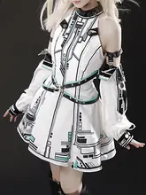 ワンピース セットアップ レディース ロリータ メカニカル テクニカル ハロウィン コスプレ 秋