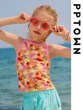 女の子用 ノースリーブTシャツ【夏用・プリントデザイン・かわいいトップス】