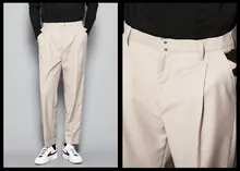 スリムパンツ メンズ 9分パンツ 英国風 ペンシルテーパード スタイル