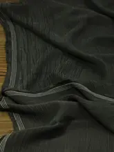 オリジナルヘビーキュプラシルク 生地 しわストライプ