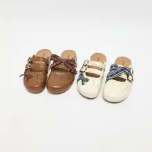 夏用 レディース ストラップ付きチェック柄 バックルデザイン 厚底サンダル【ビーチ・カジュアル用】