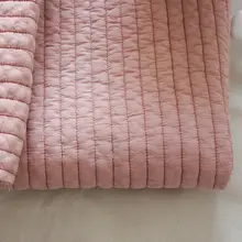 手作りバッグ用 アンティーク風キルティング布地【暖かい水洗いコットン】