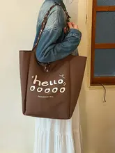 レトロな花柄トートバッグ【大容量・両面使用・シングルショルダー・通勤・買い物用】