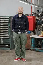 玩儿 TCU工装パンツ【11.6ozサテン生地・ビンテージスタイル・ワイドレッグ】