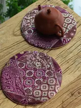 円形茶器用マット【防熱・茶道用・布製】