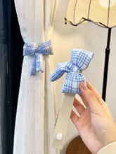 カーテン固定クリップ【可愛いリボンデザイン・エラスティックバンド】