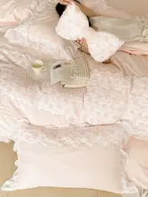 秋冬用プリンセススタイル 高級コットン起毛4点セット【1.8mベッド用・保温性・厚手】