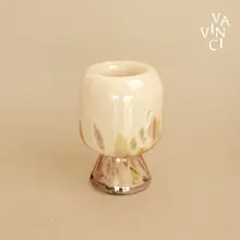 フレンチスタイルのカラフルガラス花瓶【高級感あるインテリア・テーブルデコレーション用】