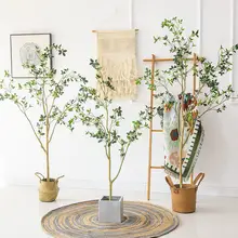 ツバキ 大型植物 装飾用鉢植え 室内 リビング 偽の観葉植物 インテリア