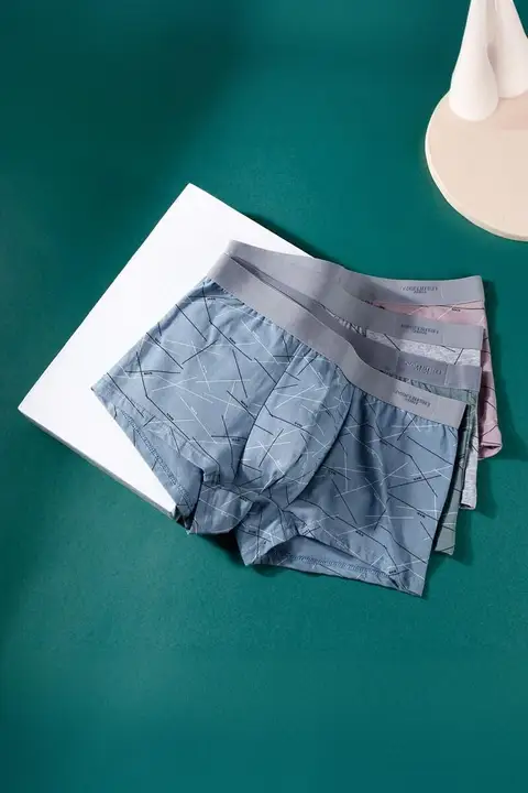 メンズ 綿100% ボクサーパンツ【通気性・プリント・ゆったりデザイン・薄手・夏用】（セットアップ対応）