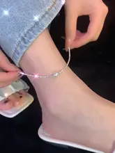 高級感のあるパールブレスレット【デザイン性・夏用・女性用・足首アクセサリー】